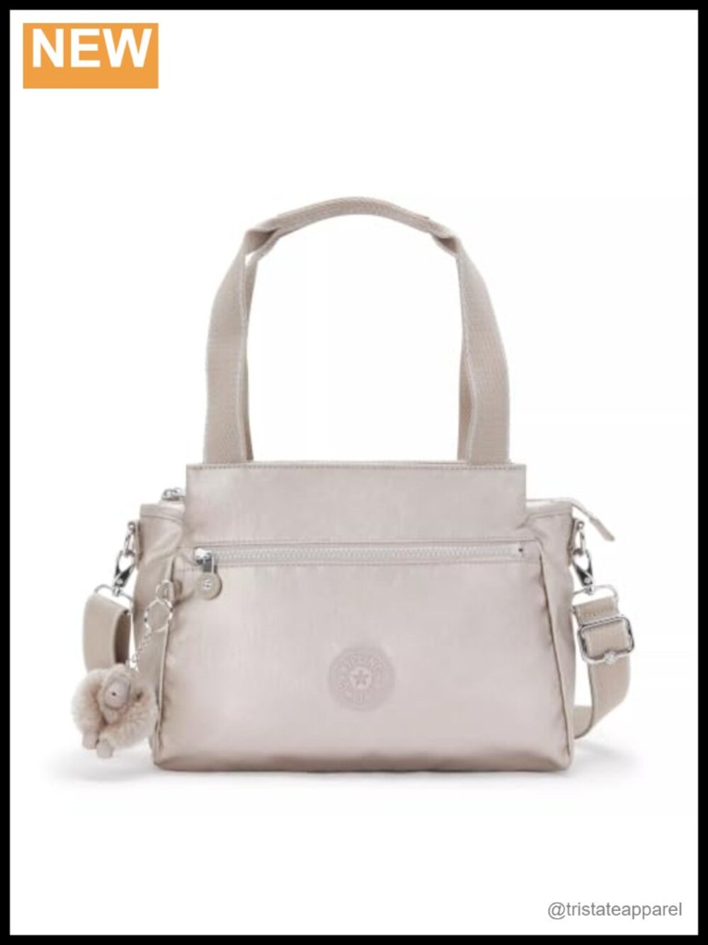 Kipling Elysia Crossbody Bag Lightweight Multi-Compartment Nylon Shoulder Bag